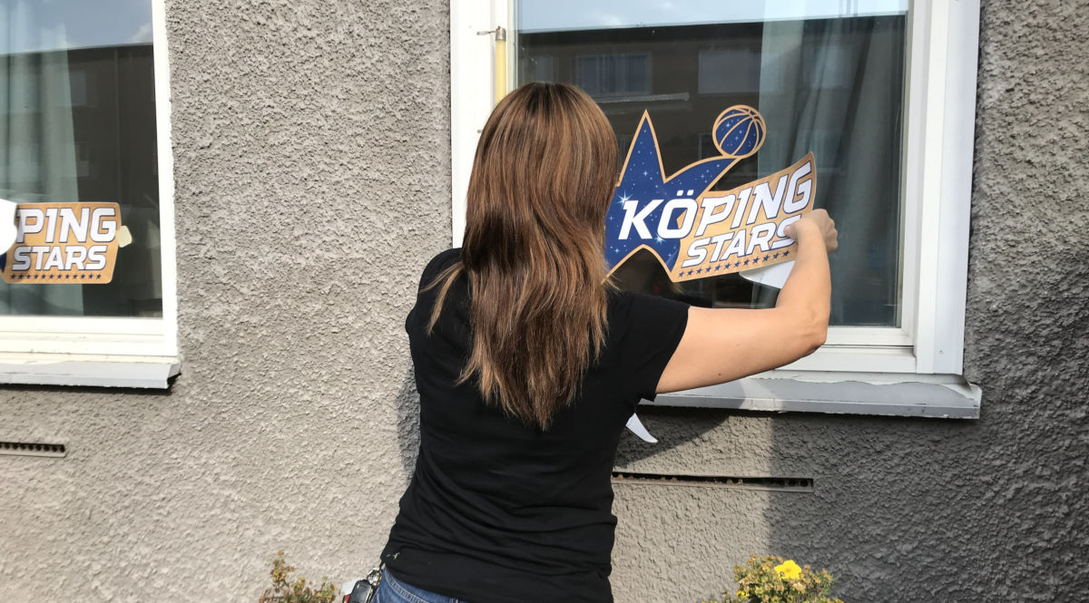Fönsterdekaler - Köping Stars