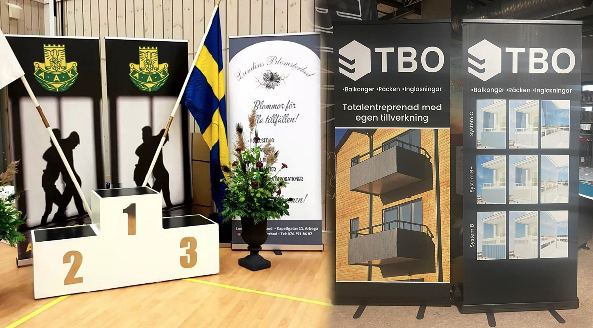 Rolluper från design till färdig produkt - Reklamhuset RINK