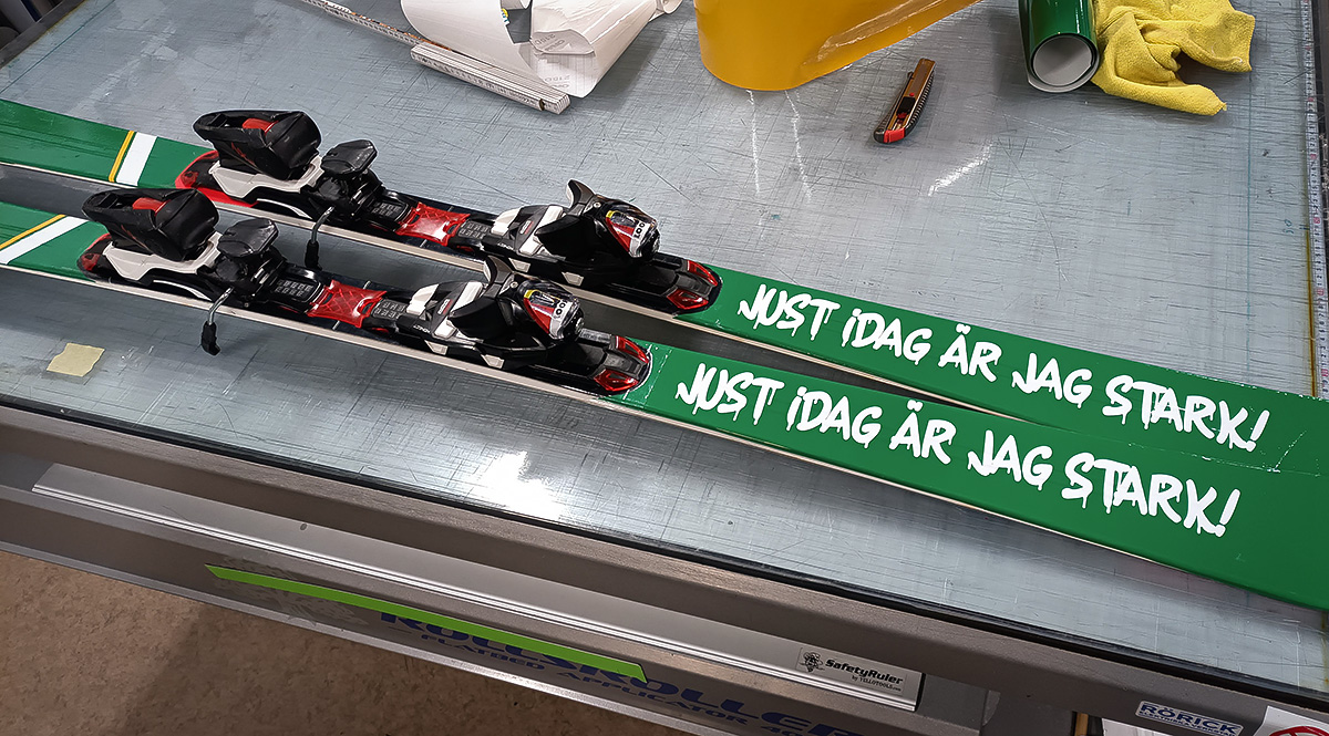 Skiddekor med Kenta - Just idag är jag stark - Reklamhuset RINK