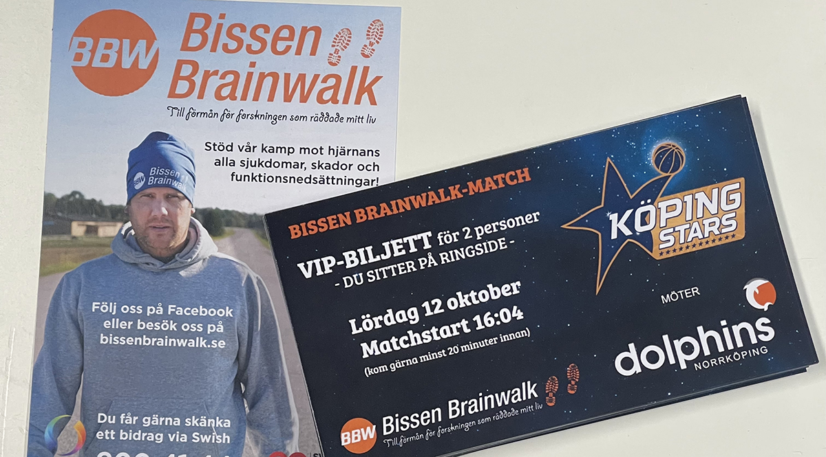 VIP-biljetter och fliers Bissen Brainwalk