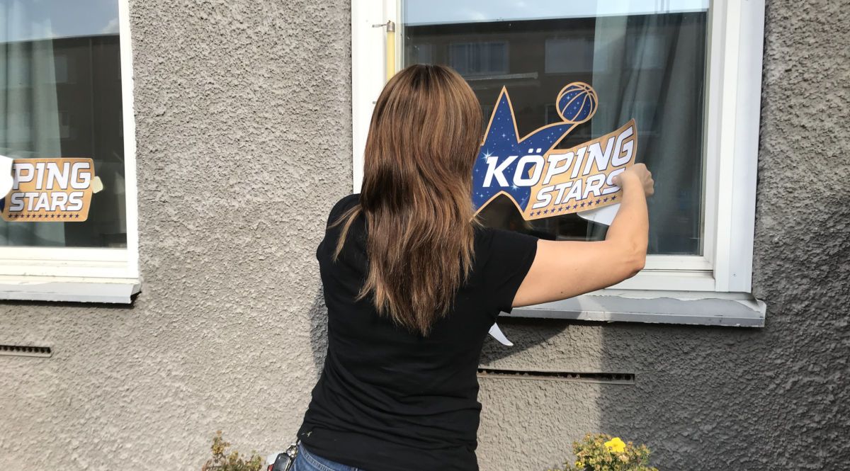 Fönsterdekaler - Köping Stars